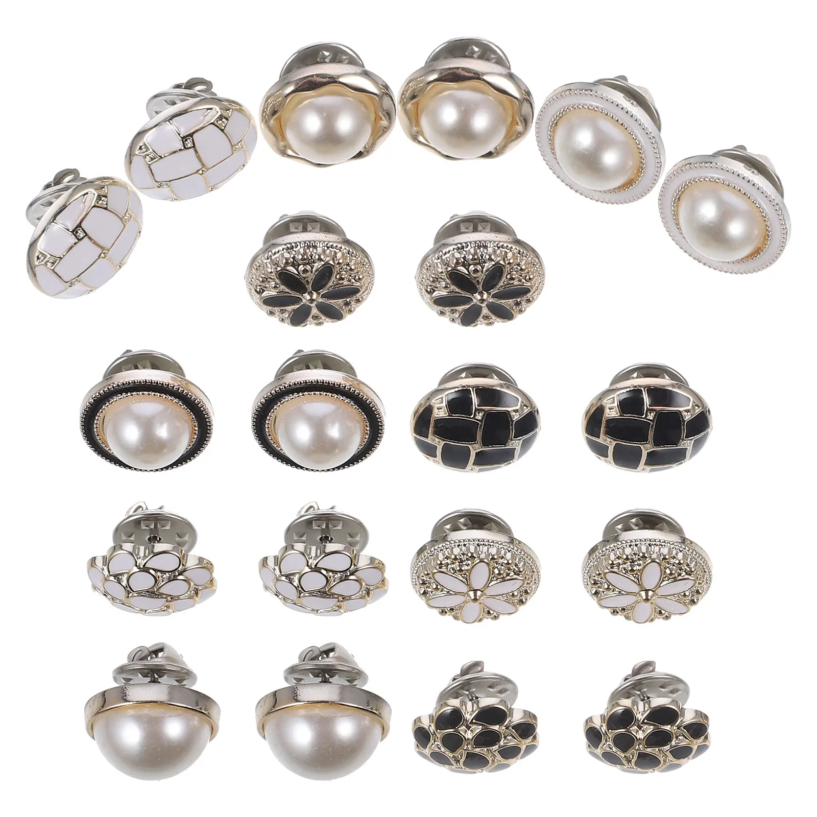 

20Pcs Button Decors DIY Buttons for Clothing Replacement Stylish Snap Closures Anti for Coats Shirts