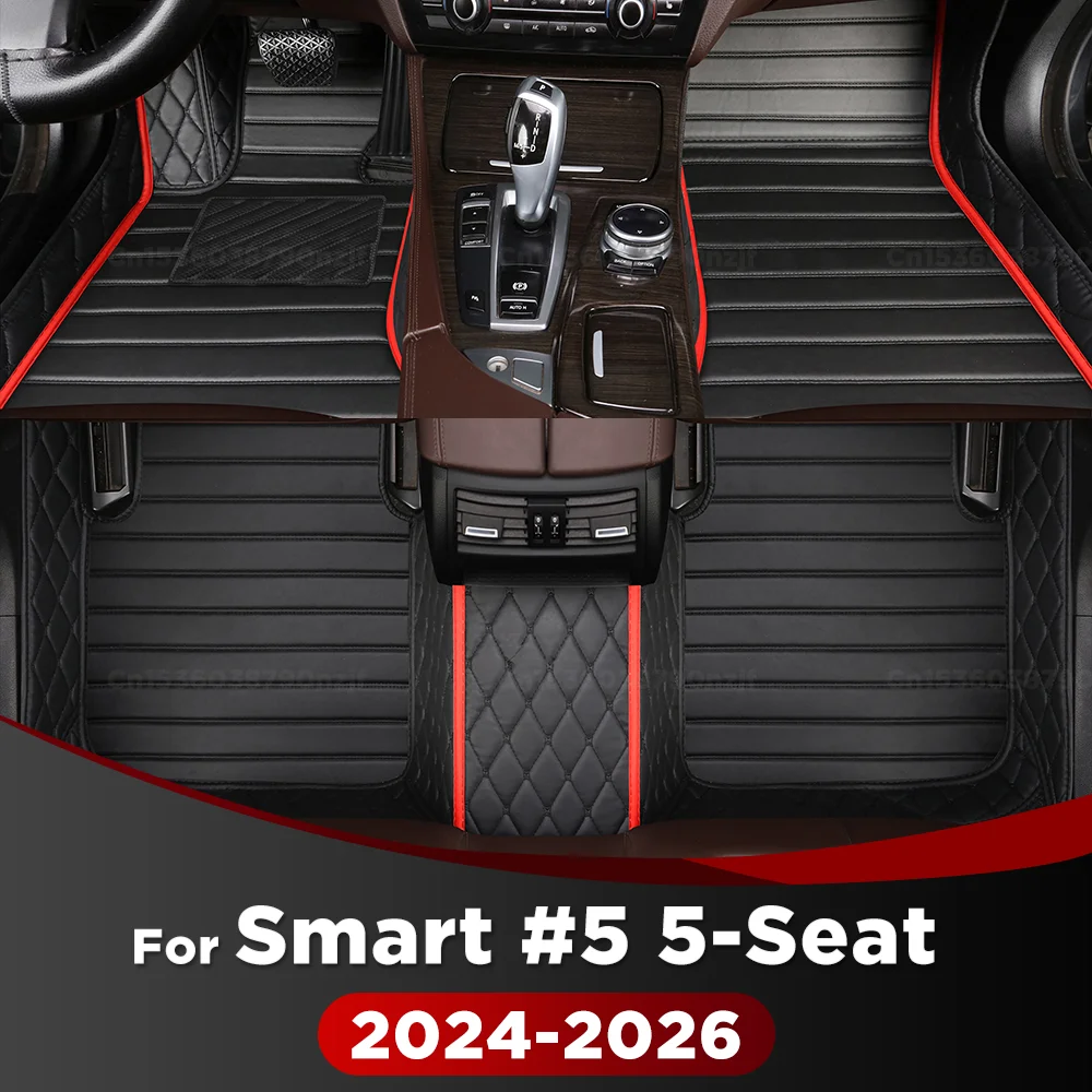 

For Smart #5 5-Seat 2024 2025 2026 Car Floor Mats Custom Auto Foot Pads Automobile Carpet Cover Interior Accessories