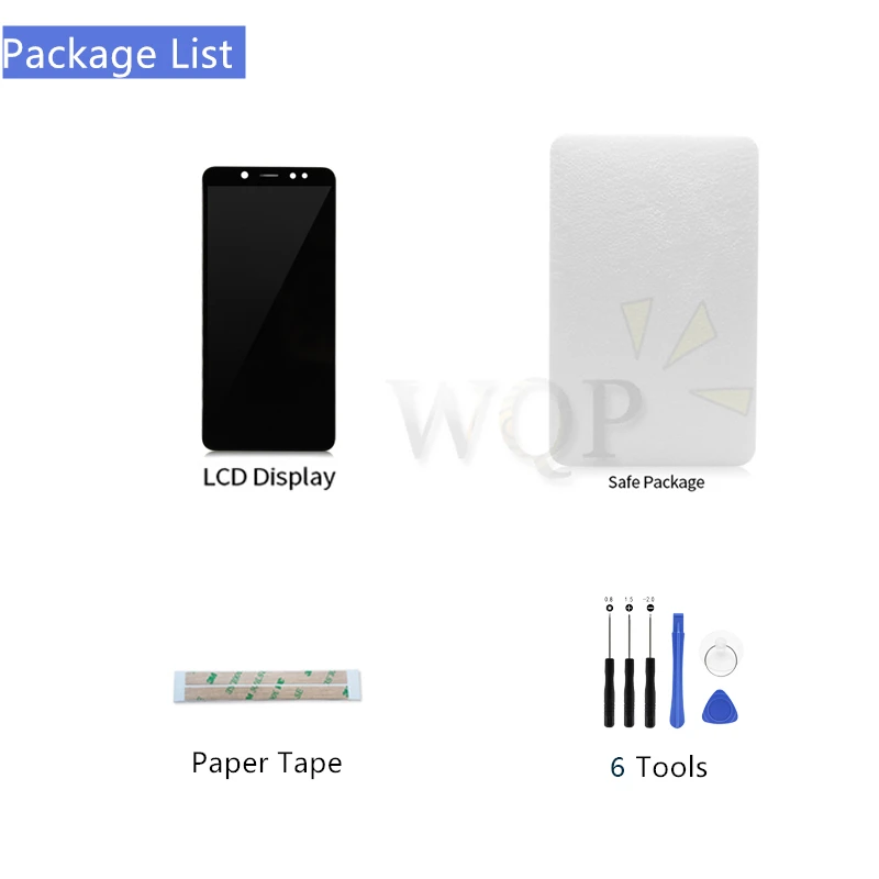 For Xiaomi Mi 8 Lite/ Mi 8X LCD Display Screen Touch Digitizer Assembly with Frame For Mi 8 Lite LCD Display Repair Parts