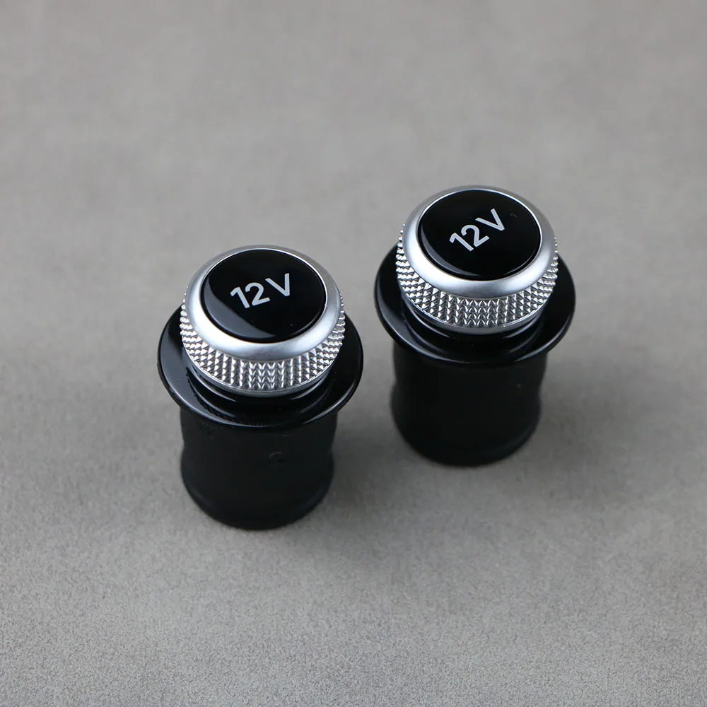 2 قطعة غطاء ولاعة السجائر مطلي بالكروم ولاعة السجائر التوصيل 8 واط 0919311   لأودي A3 A4 A5 Q2 Q7 R8 8W0 919 311 12V