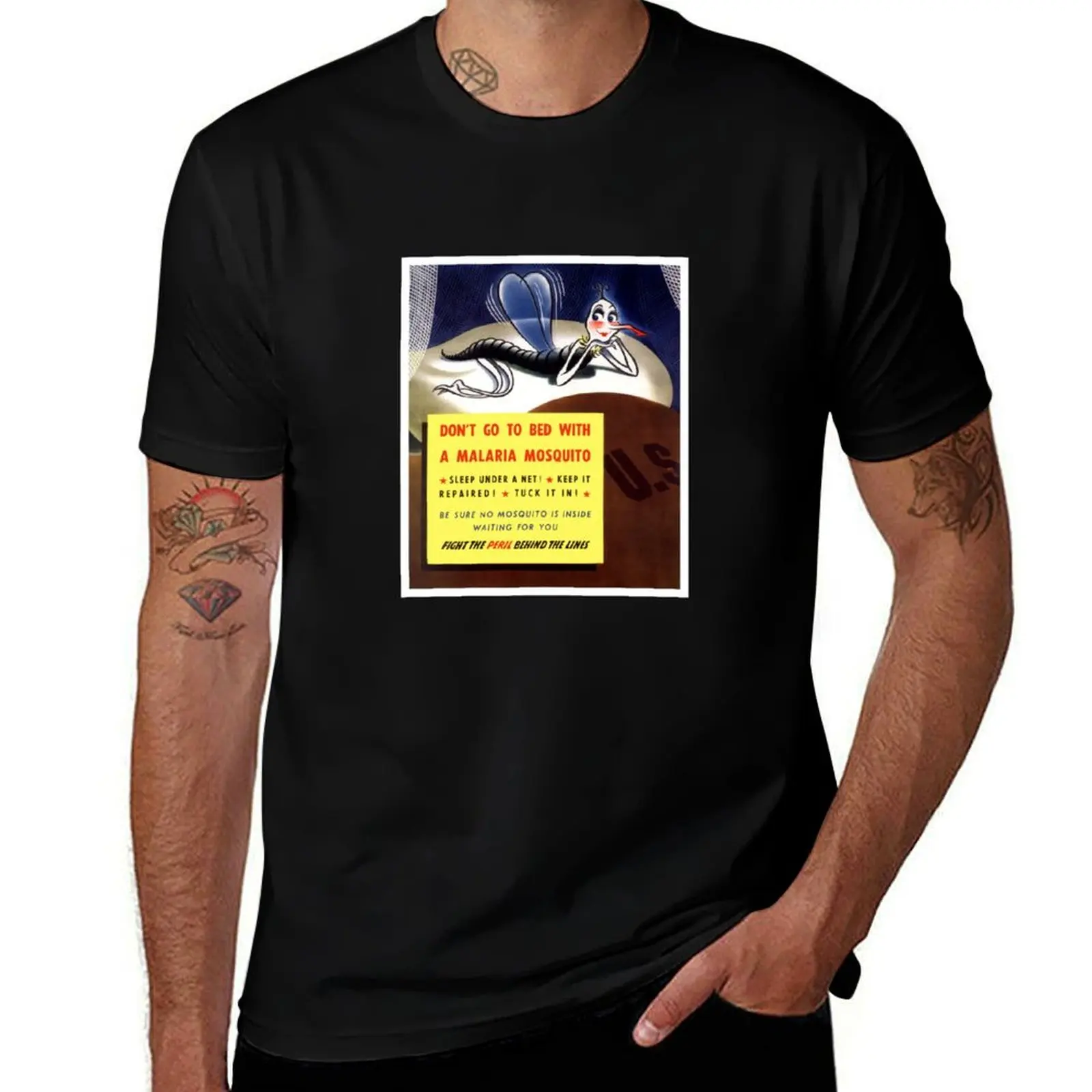 Don't Go To Bed With A Malaria Mosquito T-Shirt Quick Dry Light Sports T-Shirt
