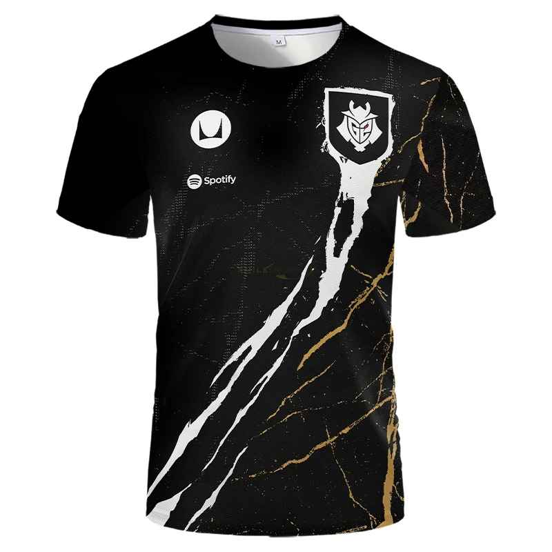 G2 E-Sports Club Team Support Team Uniform 2024 G2 Team Valorant New T-Shirts Unisex Casual Gaming Style Fashion Breathable Tops