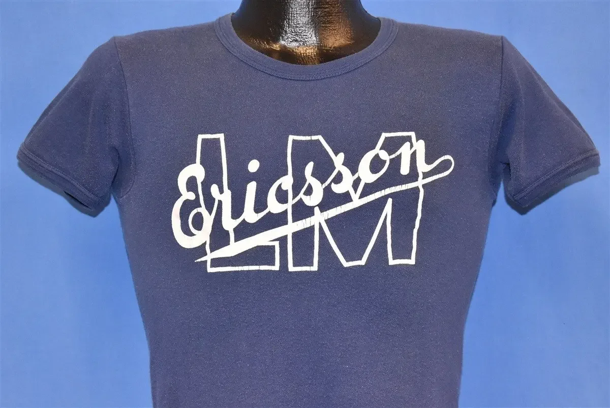 70s Ericsson Telecommunication Co T Shirt Extra Small