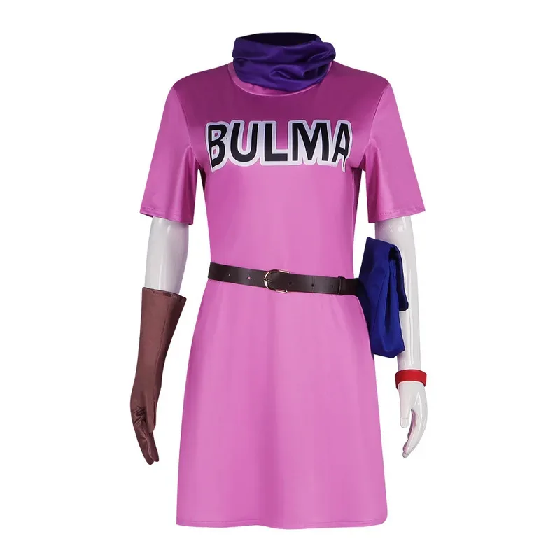 Costume cosplay Bulma JP Abiti animali Giochi di ruolo di Halloween Vestito da festa di carnevale Spettacolo teatrale per donna om [8
