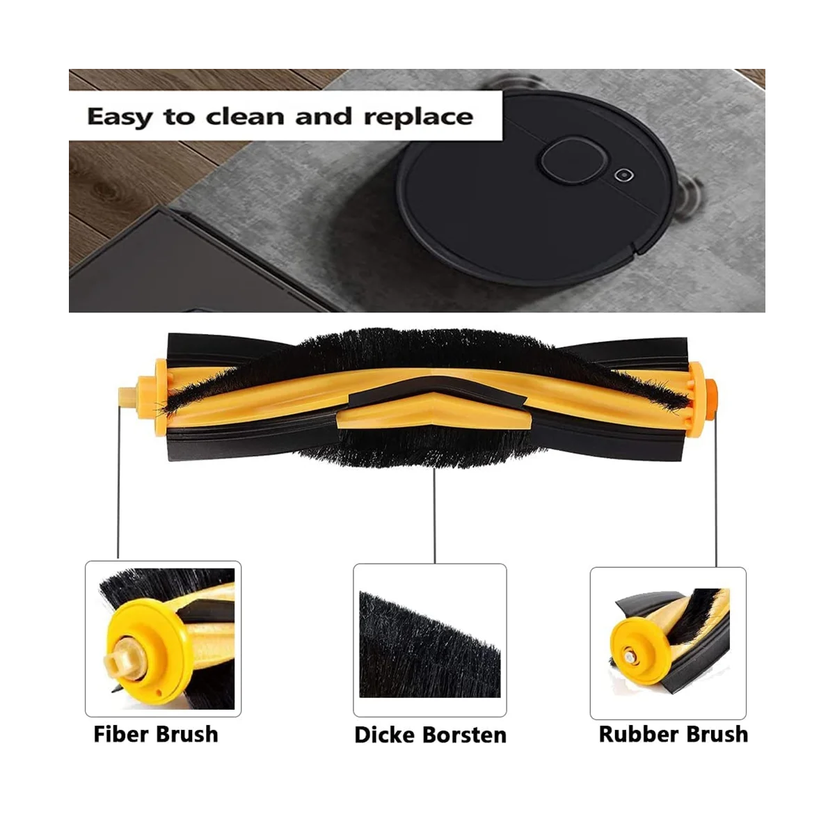 Zubehör für Deebot Ozmo 950/920/N8/T8/T8+/T8 +/T9/T5 Staubsauger Hauptbürste, Filter, Seitenbürsten
