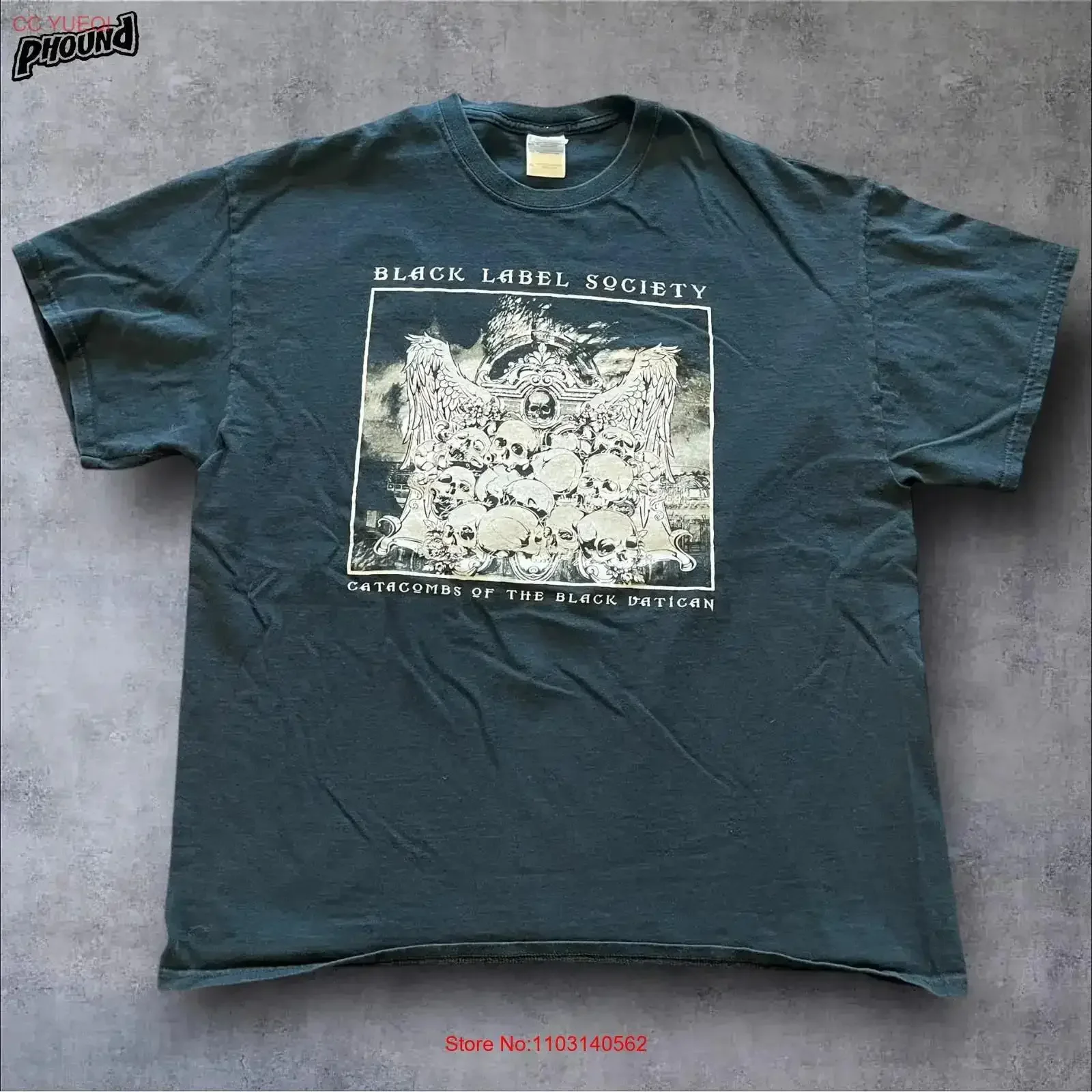Black Label Society Catacombs of the Vatican T Shirt XL vintage Washed Soft Stretched Breathable fashion Stylish Comfortable