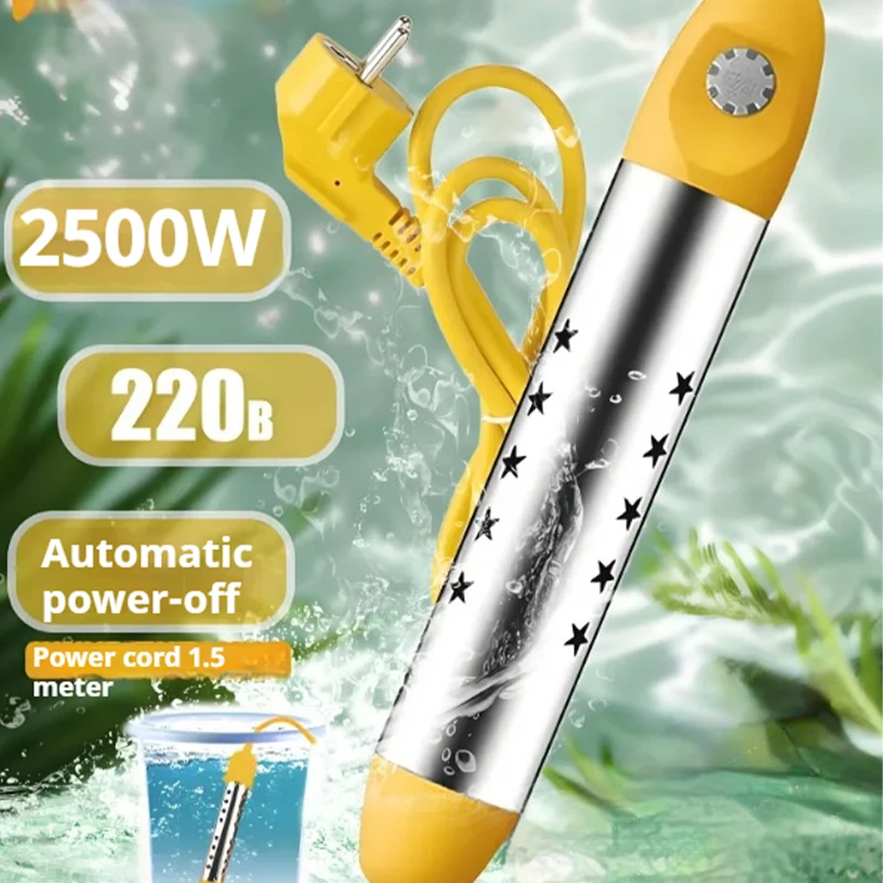 Pool Heater Water Heating Boiler Swimming Solar Bath Tub Immersion Portable Hot Fast Automatic Power Off Intelligent 1500W/2500W