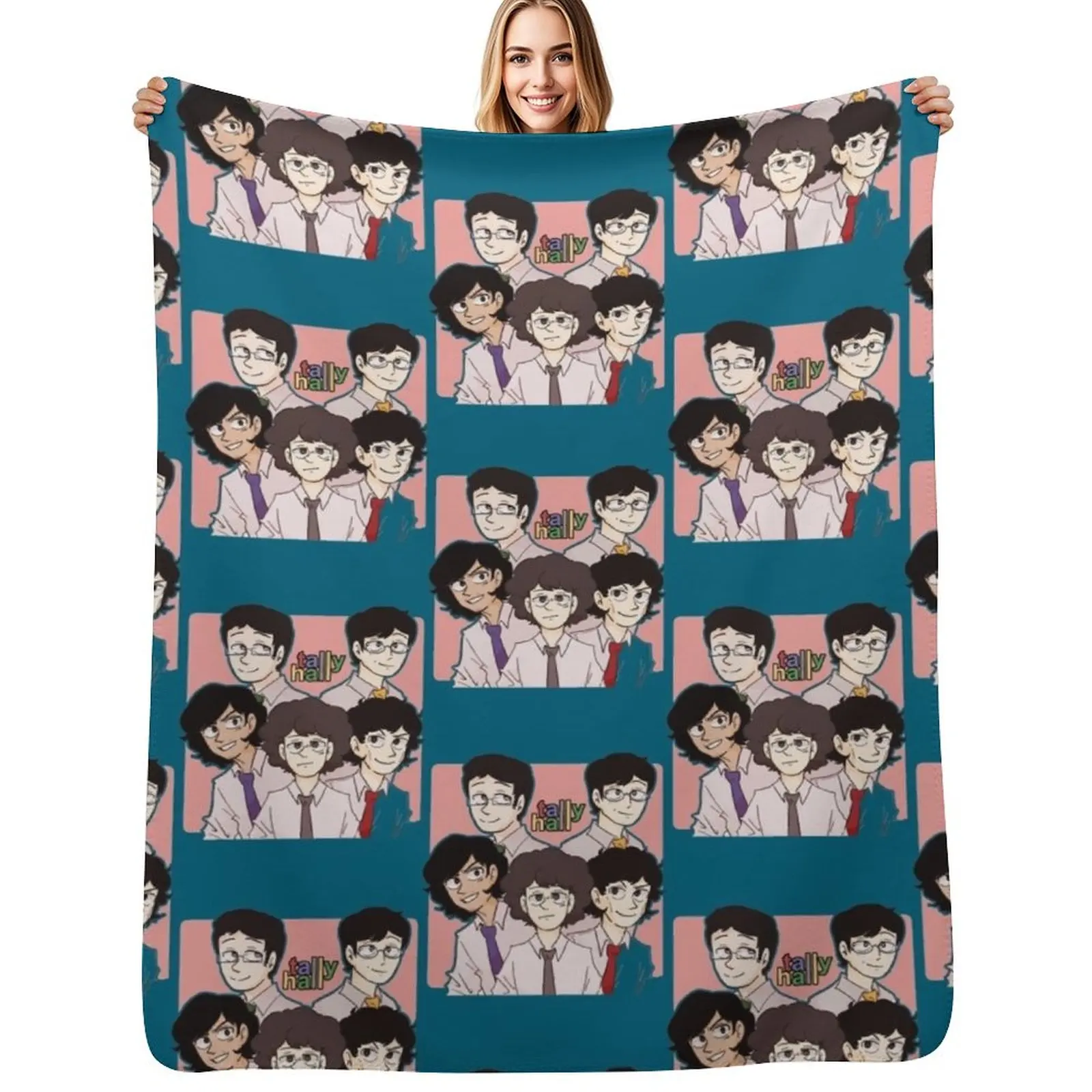 

Tally Hall pixel Throw Blanket Hair Summer Beddings Giant Sofa Soft Plush Plaid Blankets