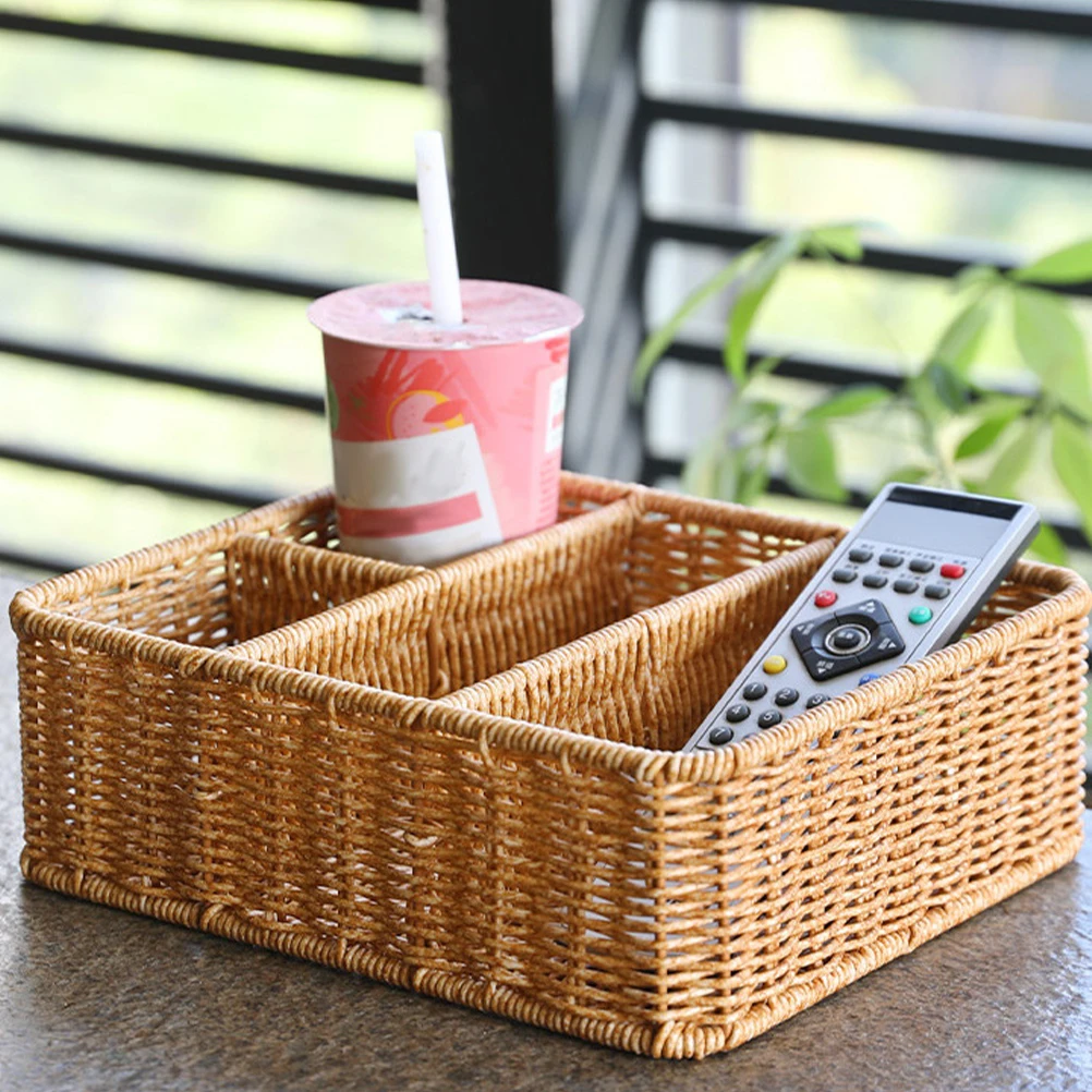 

Woven Storage Basket Small Sundry Organizer For Bedroom Bathroom Kitchen Pantry Desktop Decorative Basket Woven Sundries