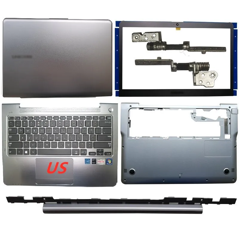 

For Samsung Laptop Cover NP530U3C 530U3B 535U3C 532U3C 535U3B Front Bezel/Hinges/Hinges Cover/Palmrest/Bottom Case