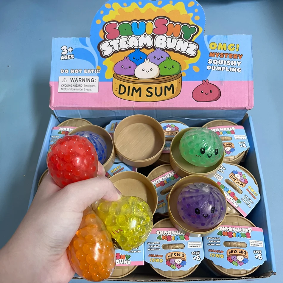 2026Hot Flash Dumpling Pressure Ball Slow Rebound Soft Pinch Decompression Toy Office Desk Decor Birthday Gift Children&Adult