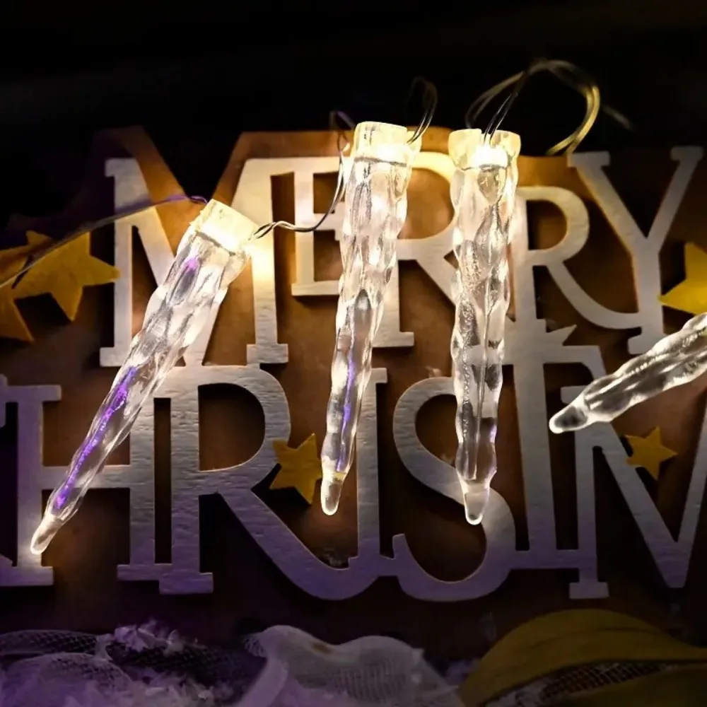 

1 шт., 3M20LED, рождественский аккумуляторный ящик, ледяной конус, световая строка, рождественское украшение, за исключением аккумулятора, подходит для праздника, украшения вечеринки