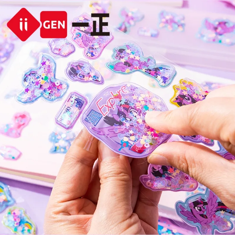 

Iigen Yizheng My Little Pony декоративные 3D наклейки Twilight Sparkle Applejack аниме Kawai Скрапбукинг канцелярские принадлежности Diy наклейка