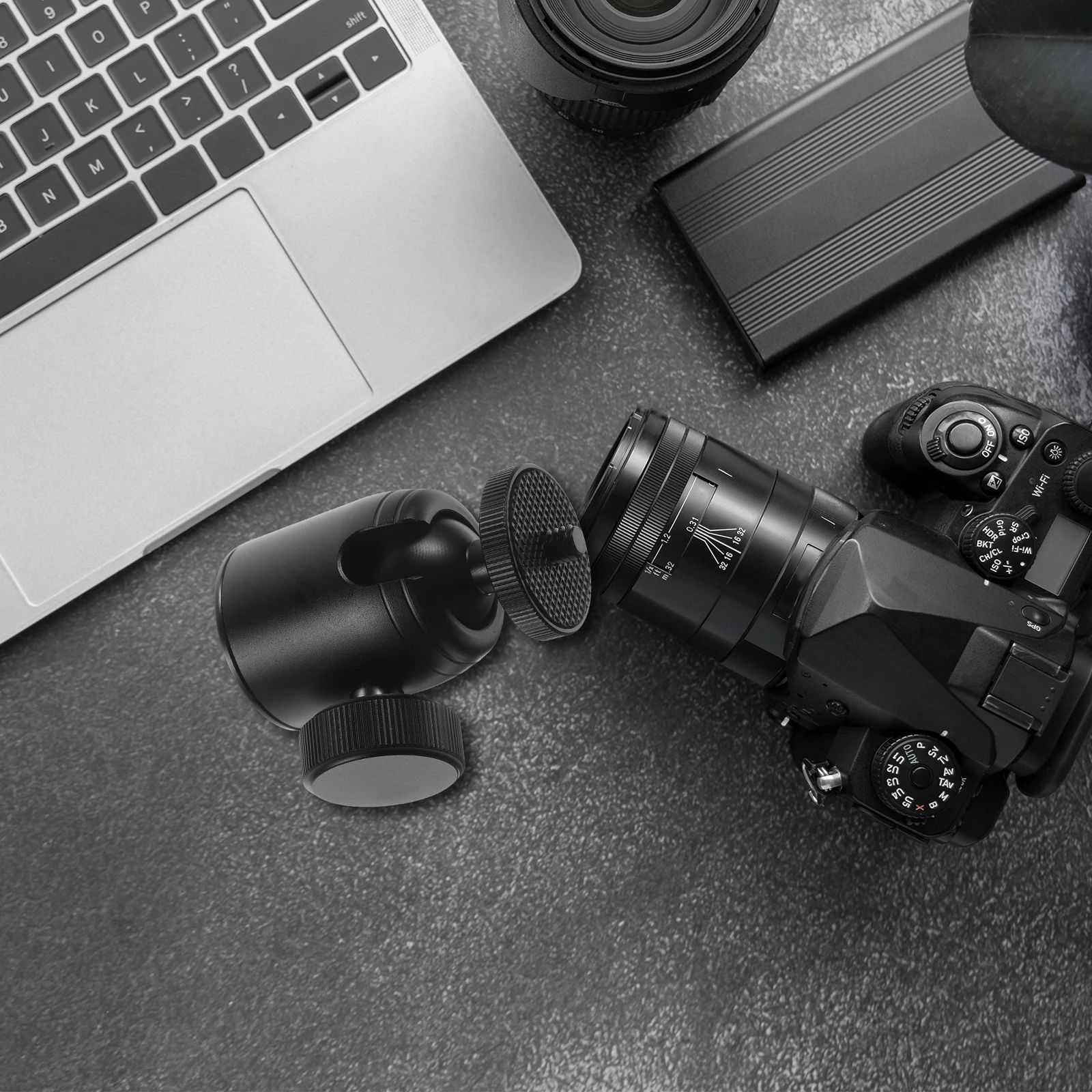 

360-Degree Rotatable Cloud Platform Bracket For Dslr Phone Lightweight Ball Head Mount Stable Tripod Adapter Camera Accessories