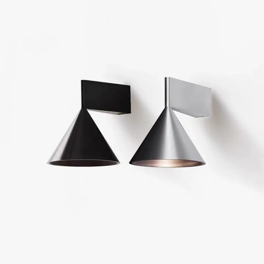 Geometric Cone Wall Lamp Modern Minimalist Creative Advanced Wall Lamp Bedroom Headboard Door Number Background Wall Aisle Lamp