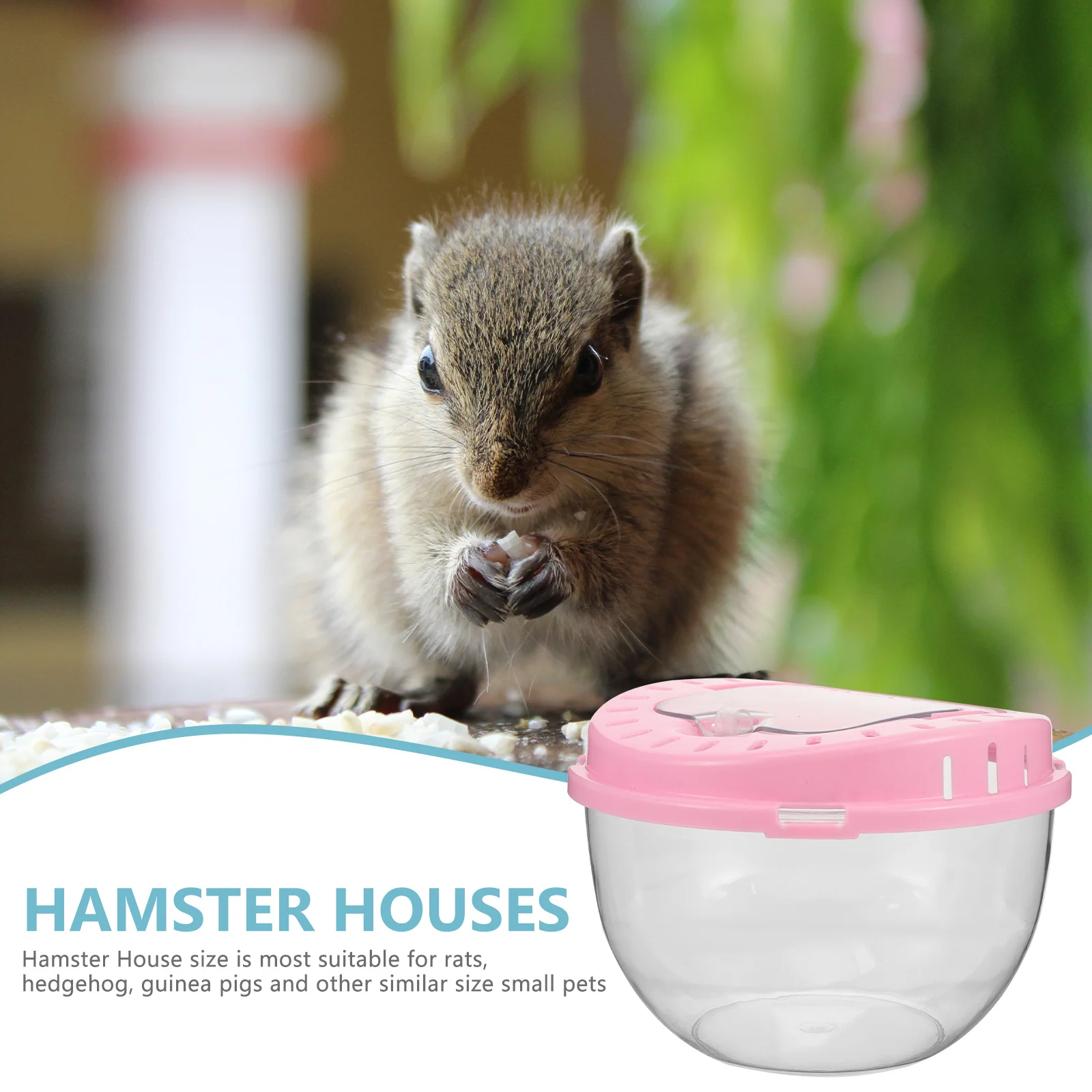 

Hamster Cage Travel Carrier Portable Small Pet Container For Hedgehog Rabbit Chinchilla Outdoor Hiking Trip
