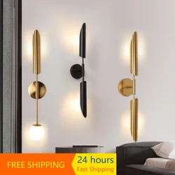 Decoration Wall Sconce Lights for Bedroom Bedside Hotel Hallway Modern Background Lamp Nordic Indoor Living Room Led Restaurant