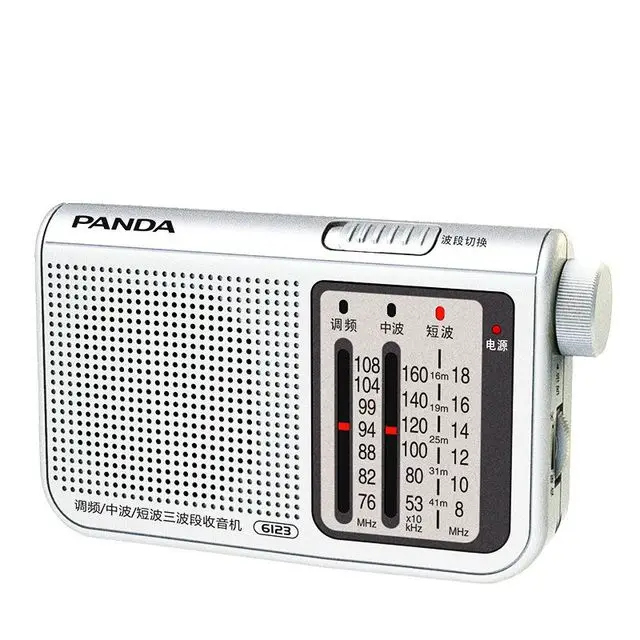 Newly Panda 6123 High Sensitivity Radios For The Elderly Mini Portable Special Semiconductor Full Band Pointer Retro Radio