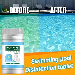 100pcs Swimming Pool Effervescent Chlorine Tablets Pills Aquarium Cleaning Tool