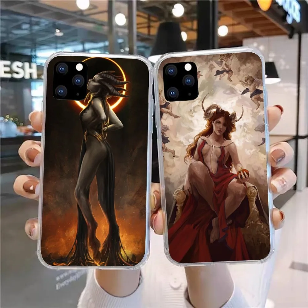 Lilith Fashion Mobile Cell Phone Case for Huawei P50 P40 P30 Pro Mate 40 30 Pro Nova 8 8i Y7P Honor Clear Phone Cover Funda