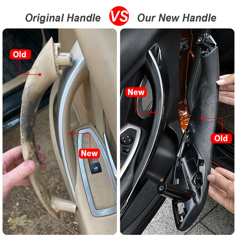 السيارات الداخلية الباب ألياف الكربون اللون مقبض سحب داخل الكسوة صالح ل 2013-2018 BMW F30 F31 F32 F33 F34 F35 F36 F80 F82 F83 #5