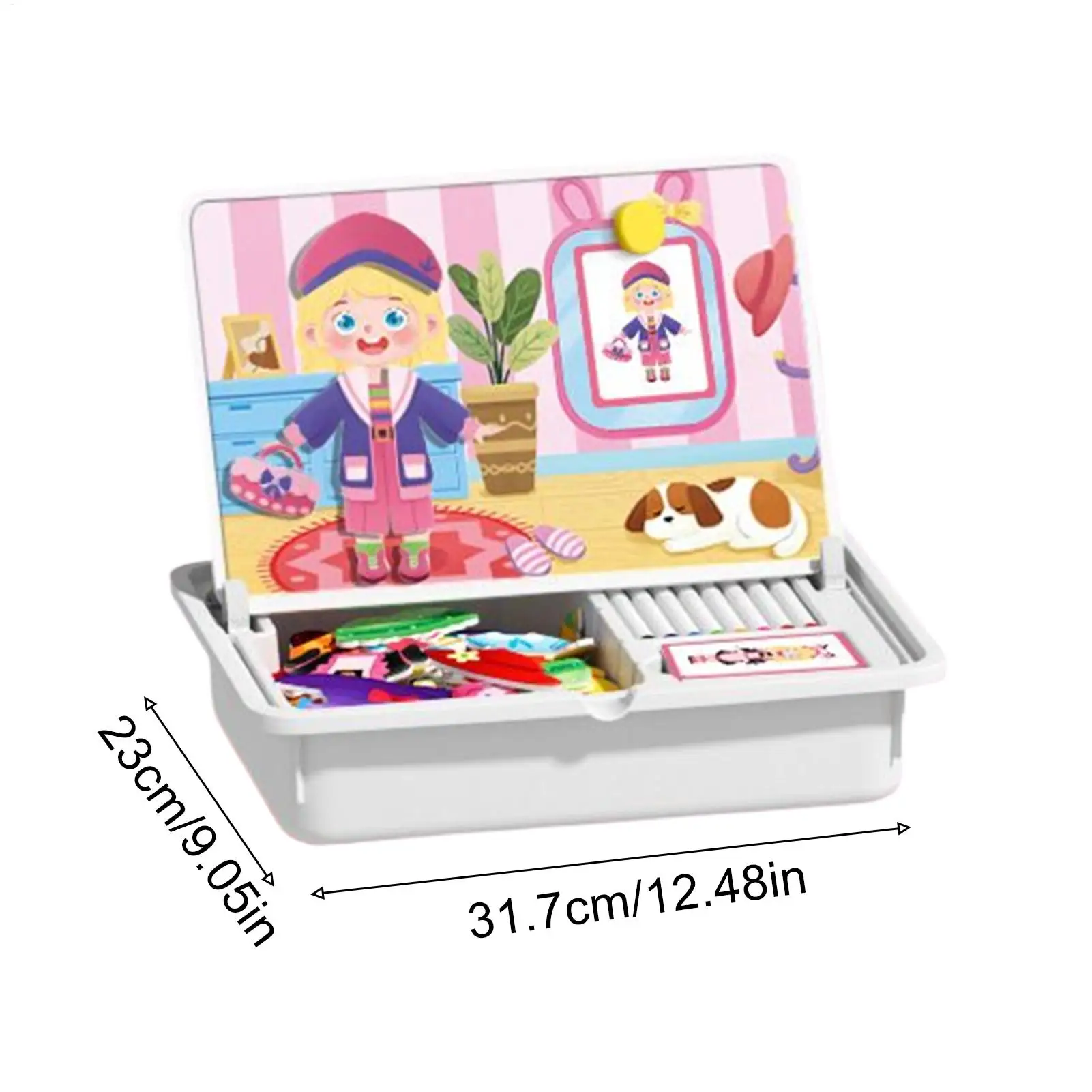 ตุ๊กตาแม่เหล็กแต่งตัวได้สองด้าน ของเล่นเสริมพัฒนาการสำหรับเด็ก ของเล่นเด็กชายเด็กหญิง สำหรับงานปาร์ตี้ในร่ม งานวันเกิด