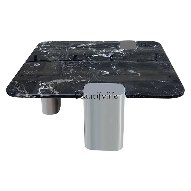 

FG52Natural marble coffee table light luxury high-end luxury stone tea table
