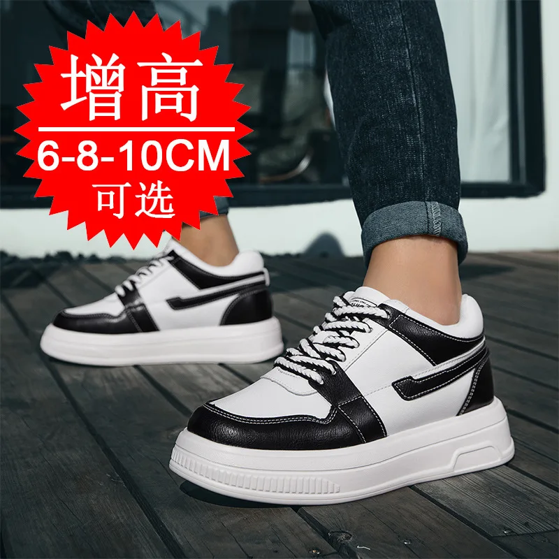 2025 Men Elevator Shoes Heightening Sneakers for Men 6cm 8cm 10cm Breathable  Height Increased Hidden Heel Shoes