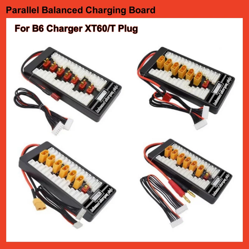 

XT60 T-Plug Lipo Parallel Balanced Plate Charging Board 2S-6S RC Battery For ISDT ToolKit IMAX B6AC B6 Balance Charger