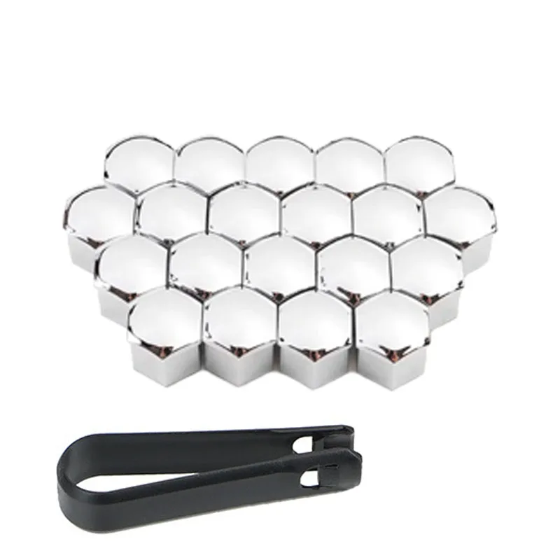 17/19/21mm Auto Rad Reifen Mutter Kappen Auto Reifen Hub Anti-Rost Staubdicht Schraube Bolzen Abdeckung schutz Abdeckung Rot Blau Silber 20 Teile/satz