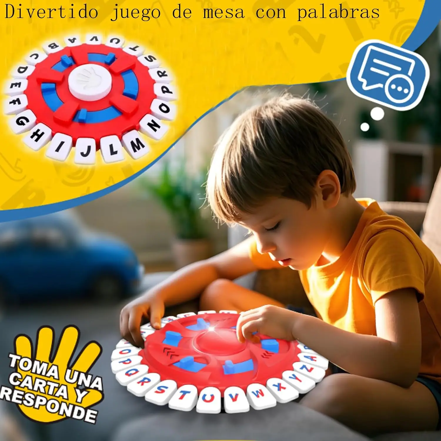เกมไพ่ครอบครัวใหม่ที่สนุกสนาน - เกมกระดานเรียนภาษาสเปนสำหรับผู้ใหญ่และเด็ก พกพาสะดวก ผลิตจากวัสดุ ABS เกมคำศัพท์ภาษาสเปน