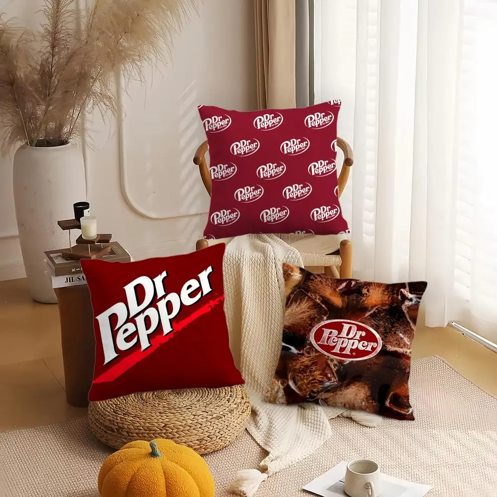 Fashion D-DR P-PEPPER Art Cushion Cover Silky Short Plush Double-Sided Printed Pillow Case for Sofa All Seasons Home Decor Gift