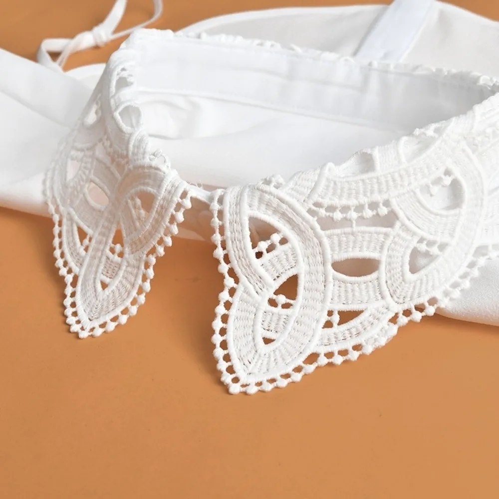 

Модные съемные искусственные воротники, белые, черные, съемный накладной воротник «сделай сам», элегантная полурубашка с лацканами для женщин и девочек