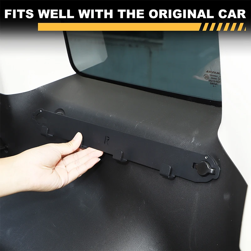 

2piece set carbon steel black For Haval Raptor 2023+ car trunk hooks on both sides of the car interior modification accessories