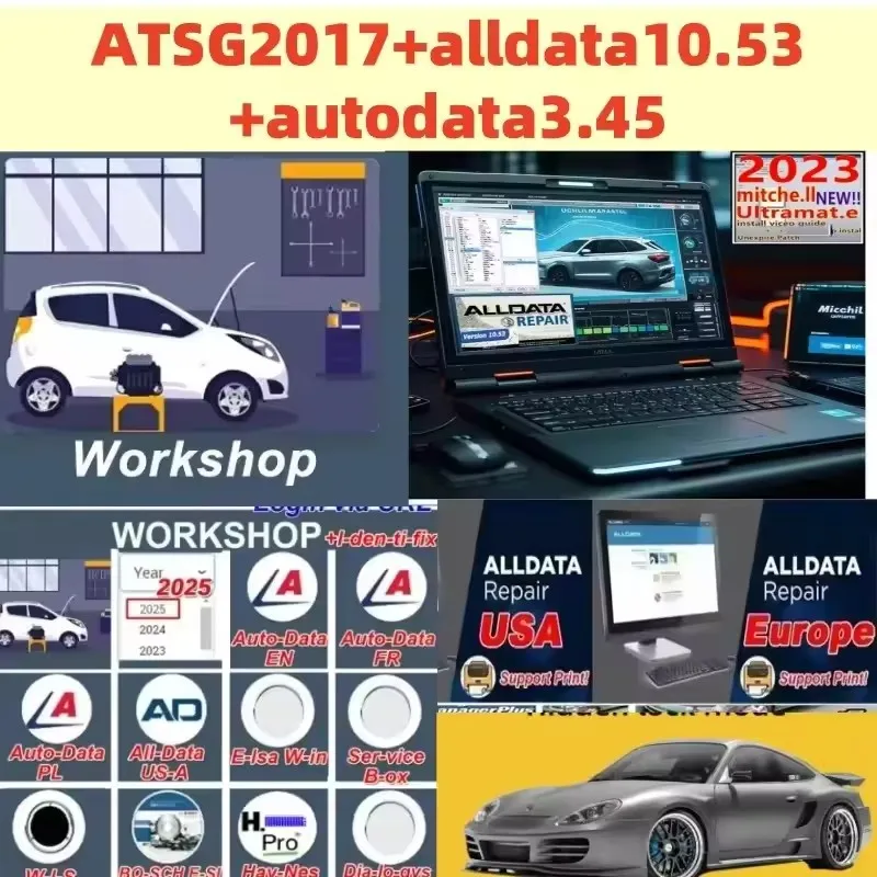 

2025 Hot 10.53 Software de reparación Alldata Todos los datos Tecnología automotriz Último software sin conexión Autodata 3.45 A