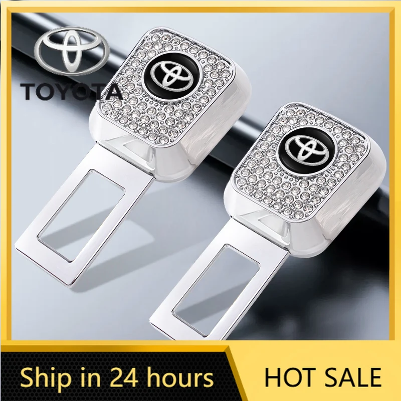 

Удлинитель ремня безопасности со стразами для Toyota Hilux Aygo Yaris Ractis Corolla Camry CHR Auris Rav4 Prius Cruiser Автомобильные гаджеты для автомобиля