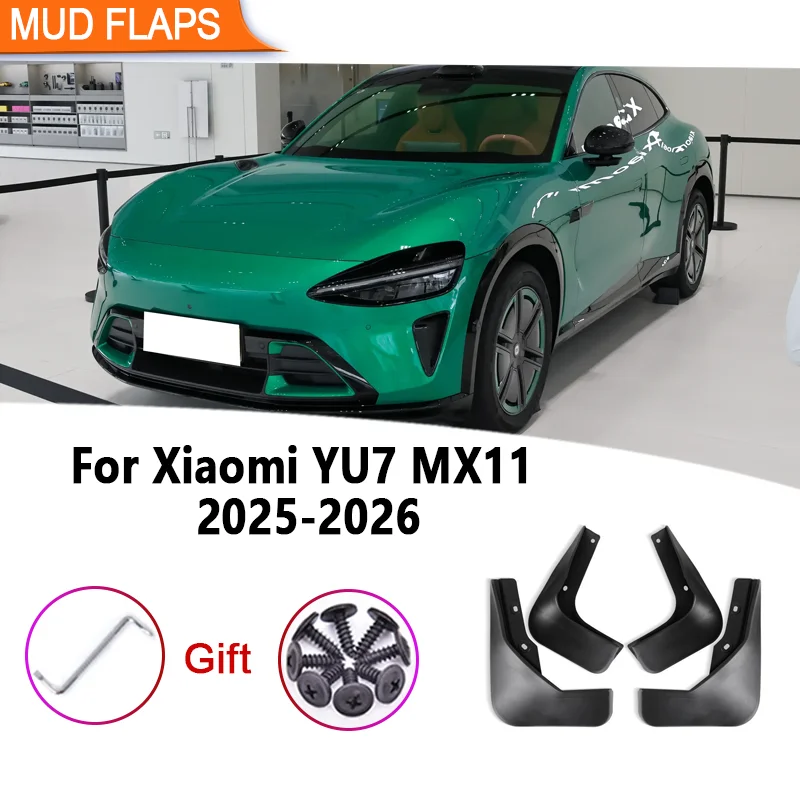 

Car Mudguards 4PCS/Set For Xiaomi YU7 MX11 2025 2026 Fender Anti-Splash Mudflap Wear-resistant Mud Guards Tools Auto Accessories