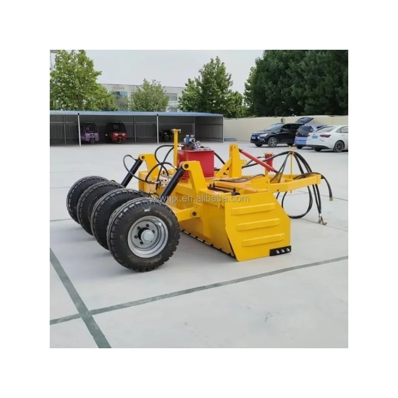 Heavy‑Duty Four‑Wheel Laser Leveler with Agricultural Grader and Soil Scraper – for Rough Terrain and Large‑Scale Acreage