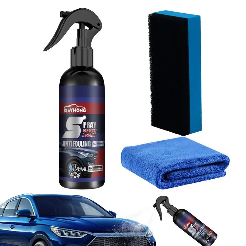 

Car Coating Agent Spray Multifunctional Protective Paint Restore Spray Quick Coat Renewal Agent Automotive Detailing Supplies