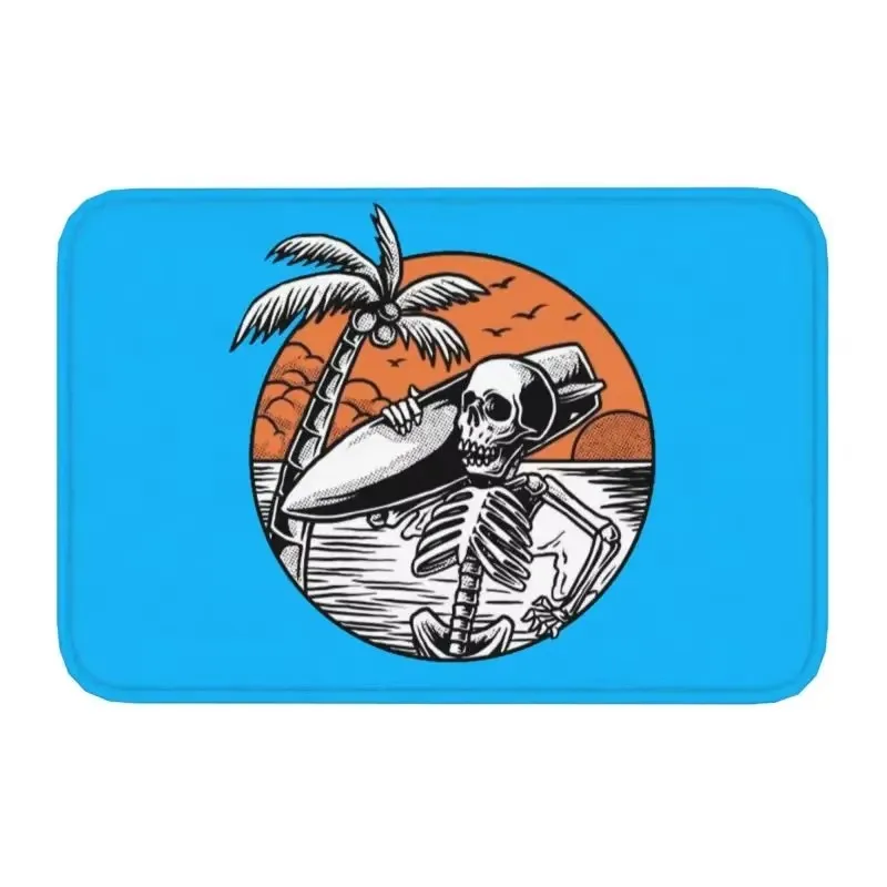 California Beach Surfing Doormat Anti-Slip Bathroom Kitchen Mat Toilet Door Floor Entrance Carpet Rug