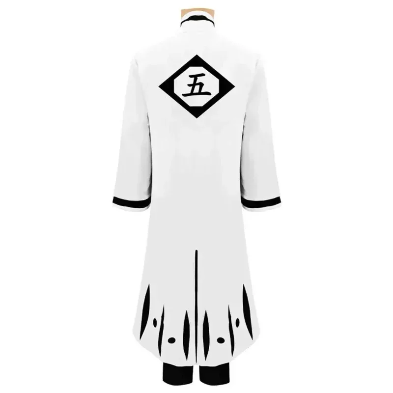 

Аниме Bleach Aizen Sousuke Thousand Year Blood War Косплей Костюм 5th Division Капитан Кимоно Arrancar Униформа Хэллоуин