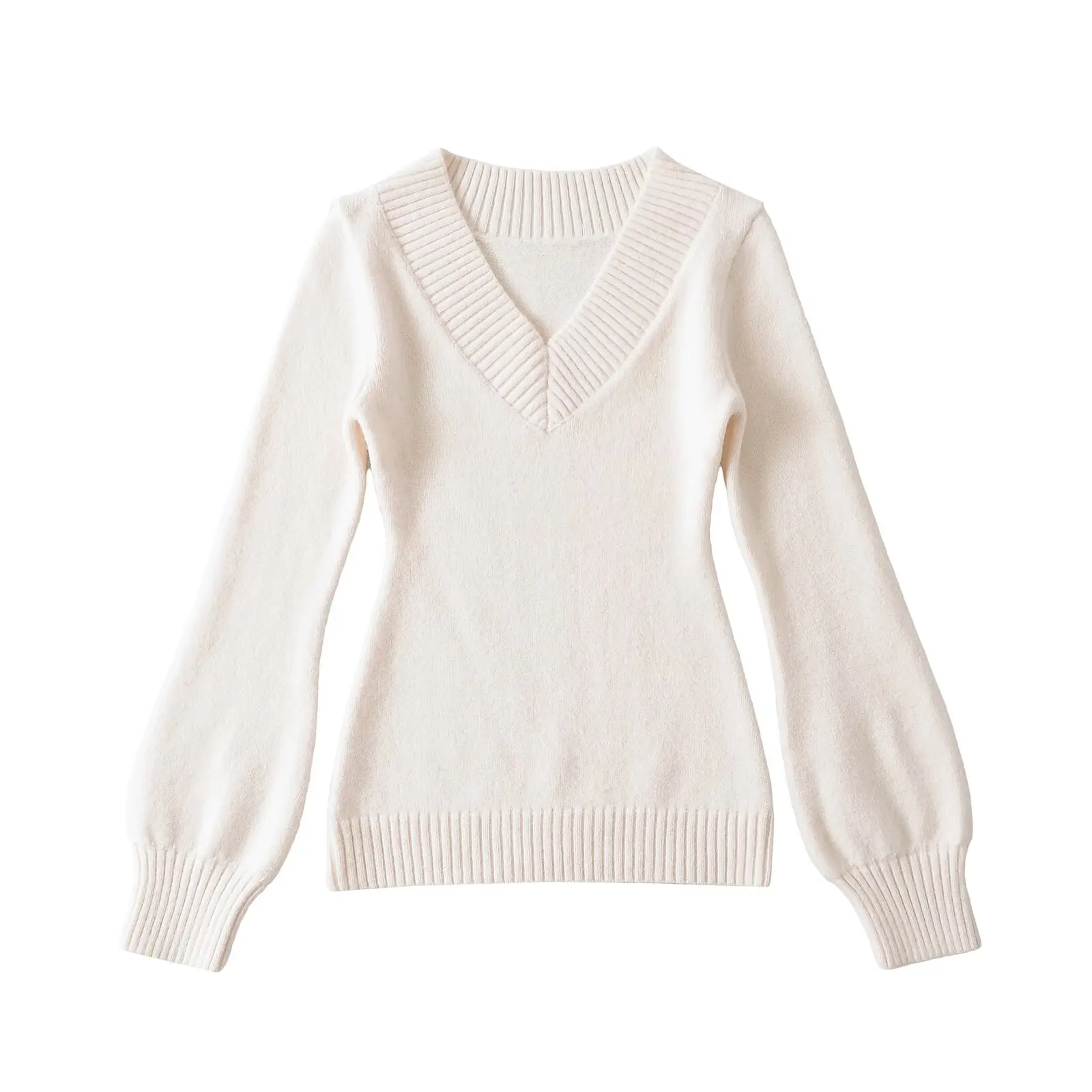 American Sle Sexy Godd Grote V-Ne Luie gebreide trui Pure Desire Taille-klinkende afslankende vleesbedekkende bot-blootgestelde...