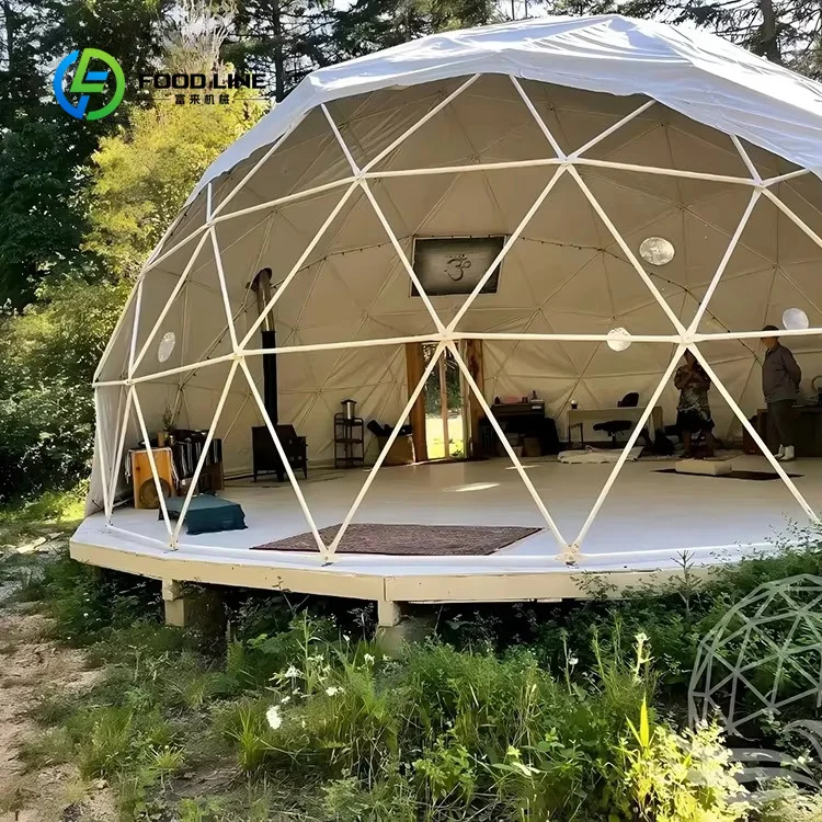 Modern Clear PVC Geodesic Dome Igloo Tent Customized Waterproof 4‑Season Luxury Glamping House for Outdoor Activities