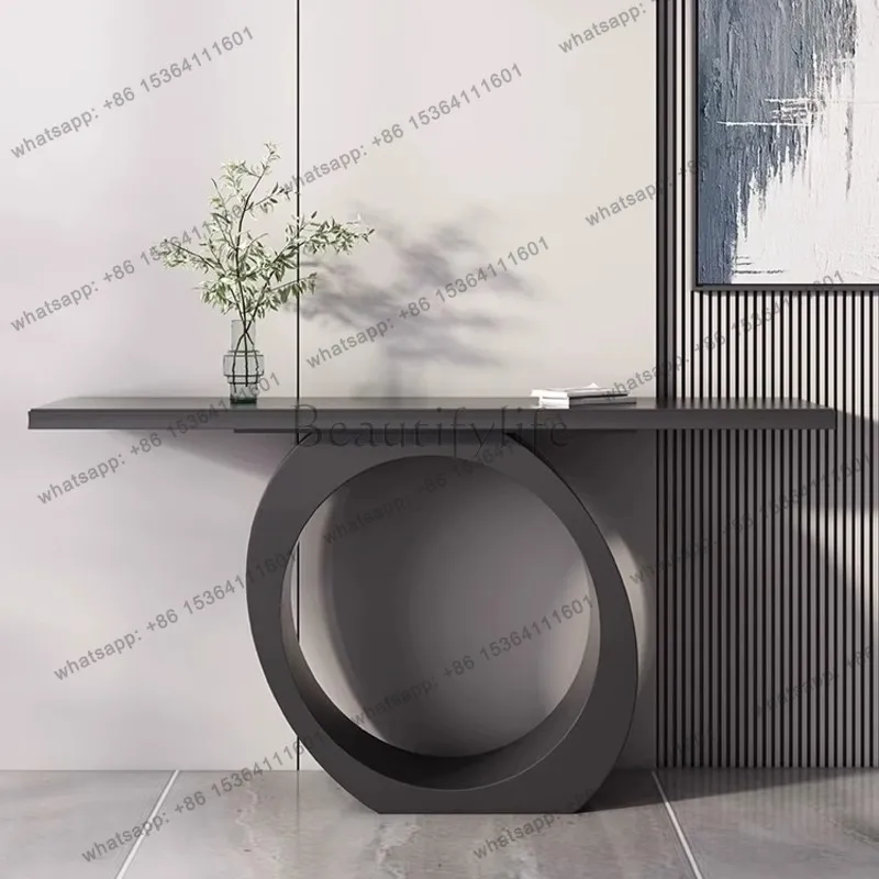 Luxury Curved Console Table Premium Classic Trendy Italian Console Table Design Minimalist Bureau Living Room Furniture
