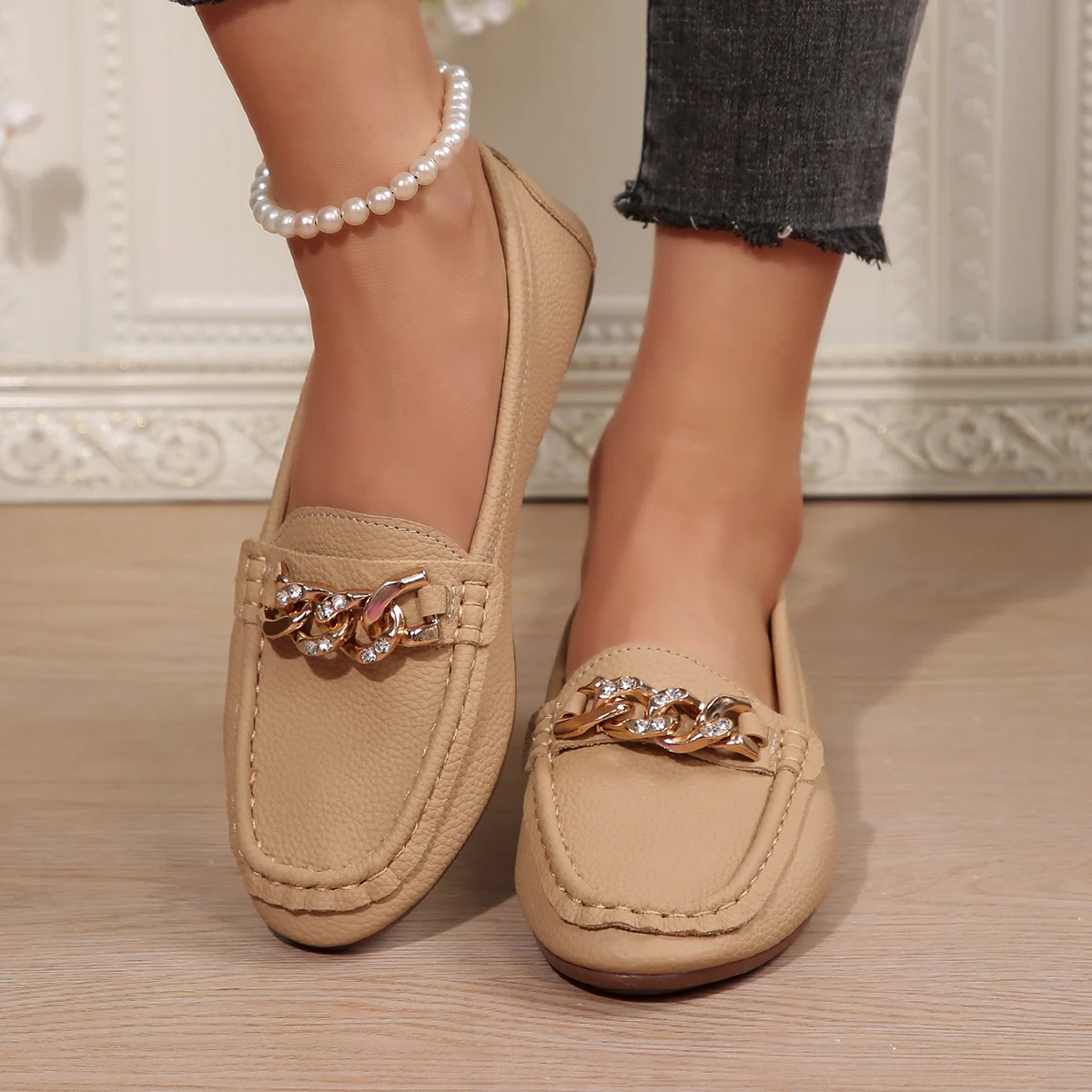 Women Flats Solid Color Mesh Shallow Shoes for Women Bottom Knit Loafers Ballet Casual Slip on Sneakers Women Zapatos De Mujer