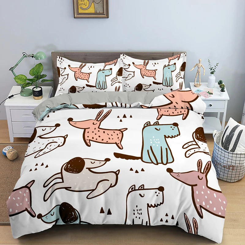 Cartoon Grappige Kat Hond Dier - Home Textiles Usa recensie en prijs