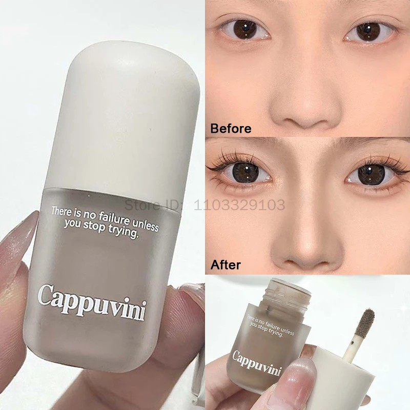 Graubraune Gesichtskontur-Schattencreme, natürliches Nude-Make-up, flüssiger Contouring Stick, 3D-Nasenschatten, aufhellende Bronzer, Kosmetik