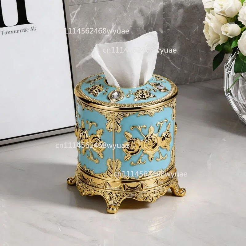 KTV Hotel Car Facial Case Holder Acrylic Tissue Box Universal Luxury European Paper Rack Office Table Accessories Home Office