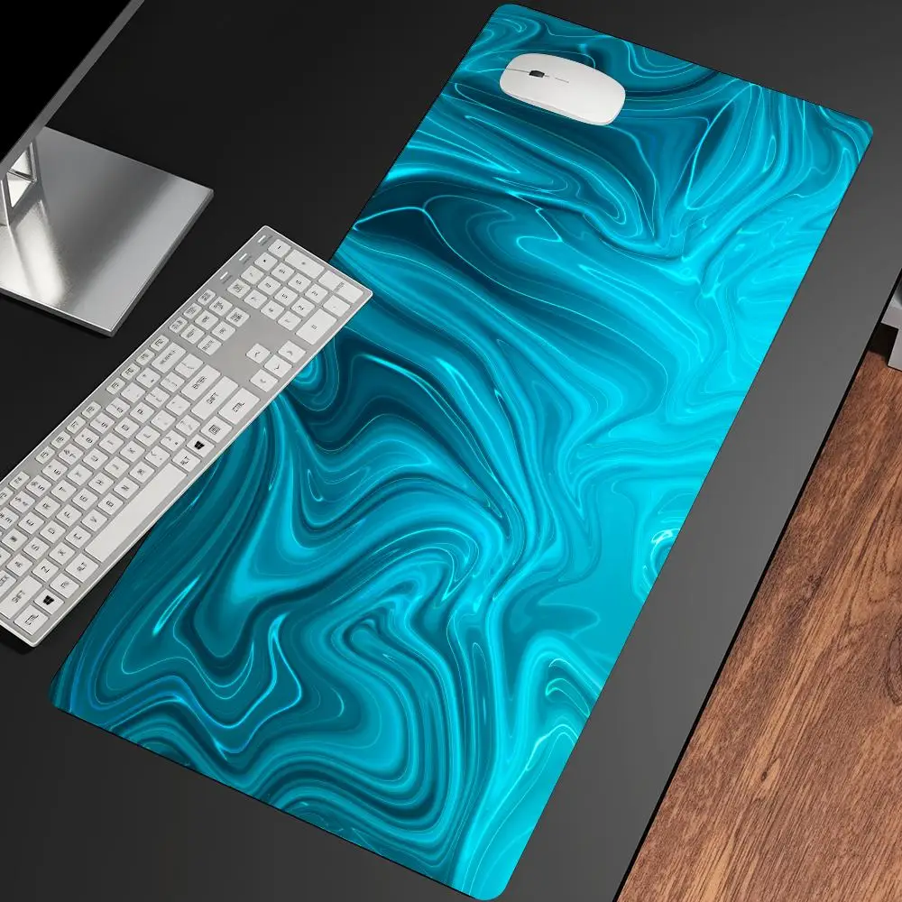 Sky Blue Liquid Mousepad Pc Accessories Gaming Mats Playmat Carpet Mouse Mat Desk Pad Office Decor Gamer Setup Decoration