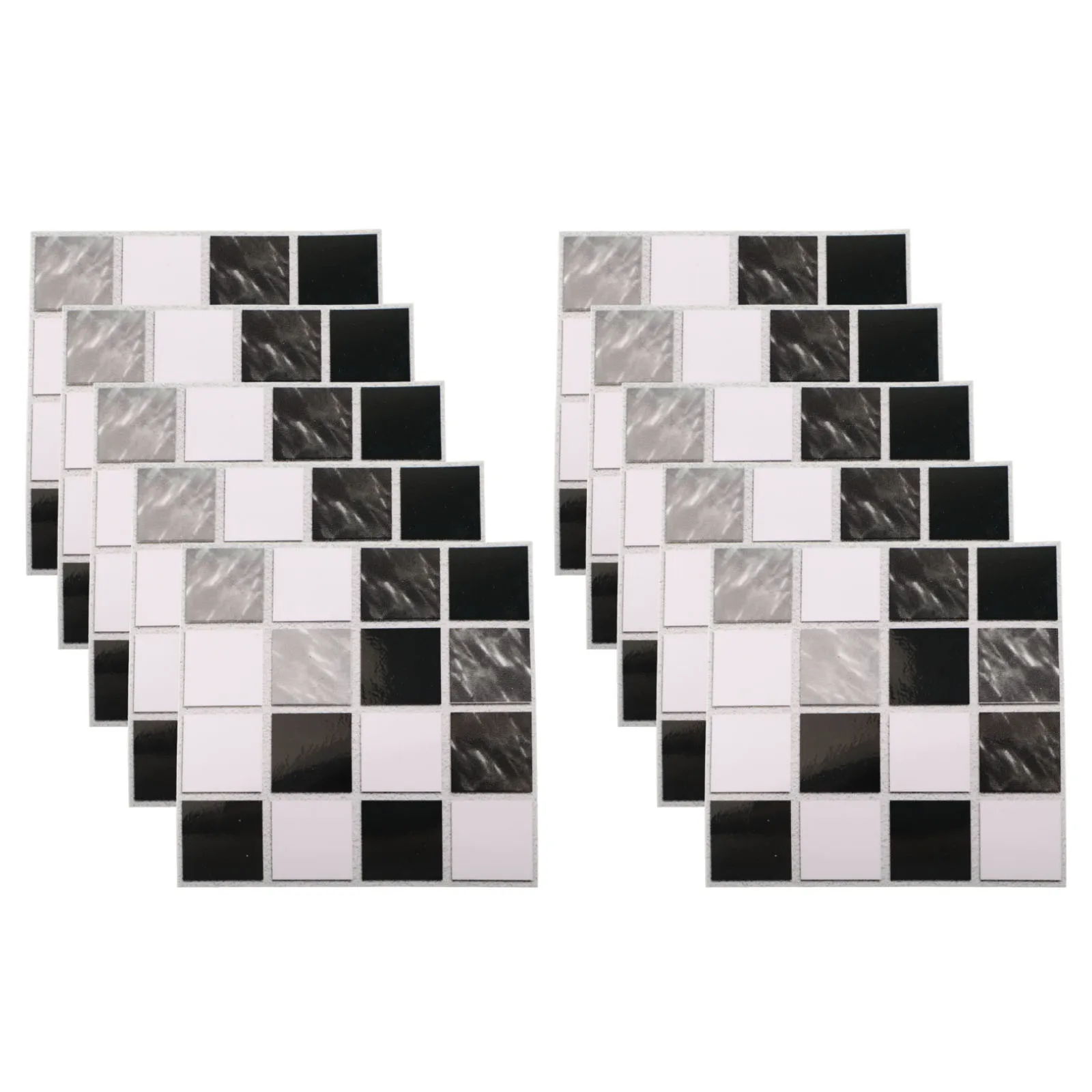 10pcs Bright for mosaic Wall Tiles for Indoor Wall Use Designed for Kitchen Backsplash and Bathroom Wall Decoration Requirements